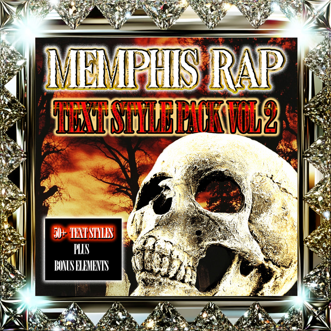 Memphis Rap Text Style Pack Vol. 2