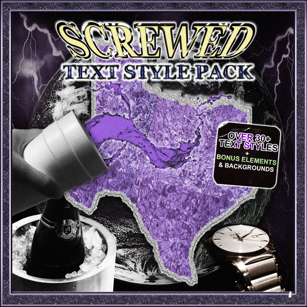 Screwed Text Style Pack